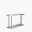 Jersey Concrete Effect MDF & Black Iron Console Table K/D