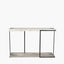 Jersey Concrete Effect MDF & Black Iron Console Table K/D