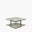 Jersey Concrete Effect MDF & Black Iron Coffee Table