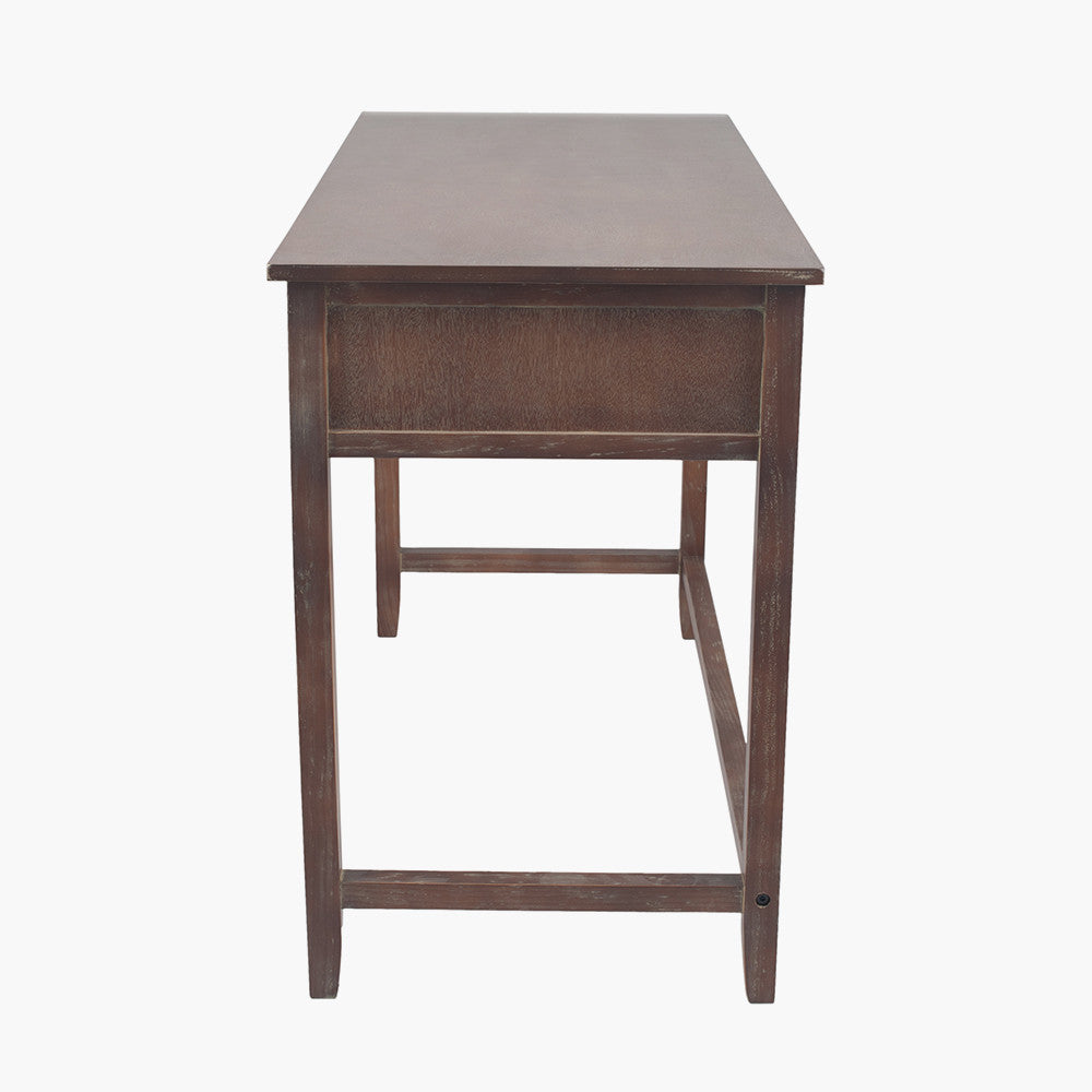 Loft Pine Wood Multicoloured 3 Drawer Desk K/D