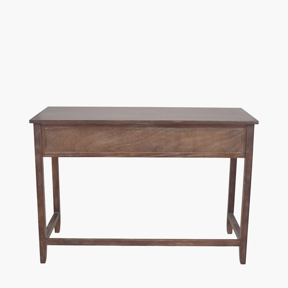 Loft Pine Wood Multicoloured 3 Drawer Desk K/D