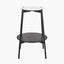 Marchello White Marble Veneer and Black Metal Side Table