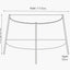 Marchello White Marble Veneer & Black Metal Console Table