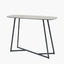 Ukiah Grey Oak Veneer & Black Metal Console Table