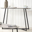 Ukiah Grey Oak Veneer & Black Metal Console Table