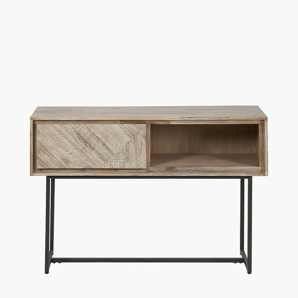Marca Acacia Wood 1 Drawer Console Table