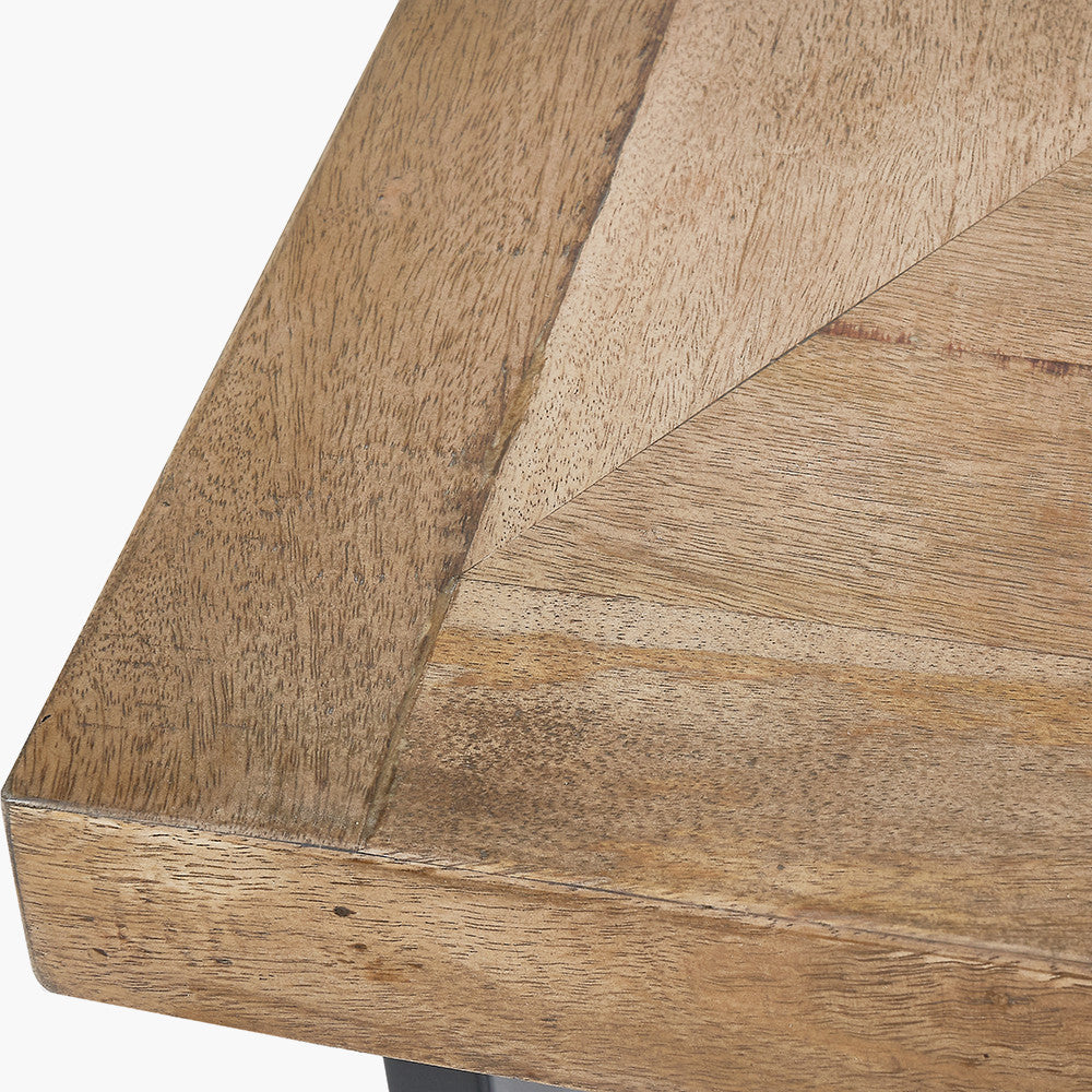 Pahoja Mango Wood and Iron Rectangular Console Table