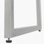 Ambroso Grey Wash Mango Wood and Silver Metal 2 Drawer Dressing Table