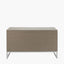 Ambroso Grey Wash Mango Wood and Silver Metal 6 Drawer Unit