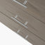 Ambroso Grey Wash Mango Wood and Silver Metal 3 Drawer Unit