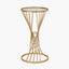 Liberty Glass and Gold Metal Small Table