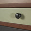 Loft Pine Wood Sage Multicoloured 13 Drawer Unit