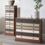 Loft Pine Wood Sage Multicoloured 13 Drawer Unit