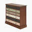 Loft Pine Wood Sage Multicoloured 6 Drawer Unit