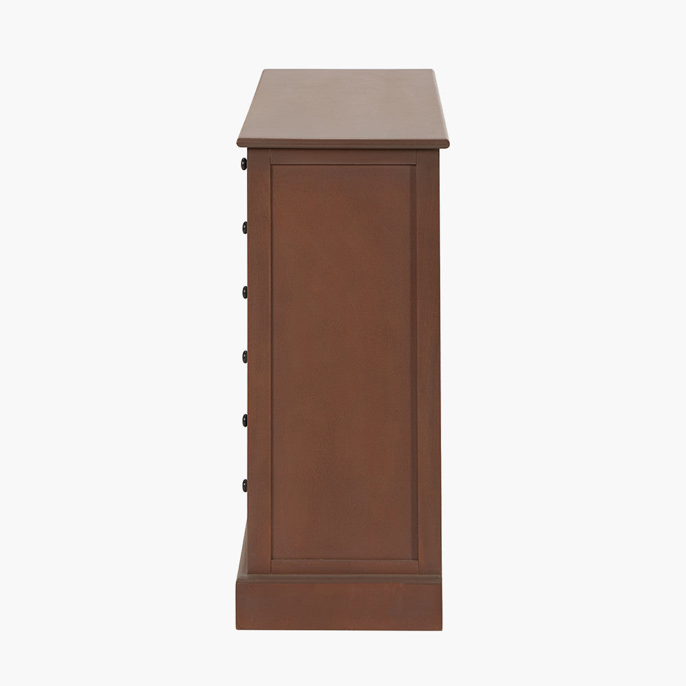 Loft Pine Wood Sage Multicoloured 6 Drawer Unit