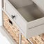 Devonshire Putty Pine Wood 2 Drawer 4 Basket Unit