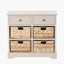Devonshire Putty Pine Wood 2 Drawer 4 Basket Unit
