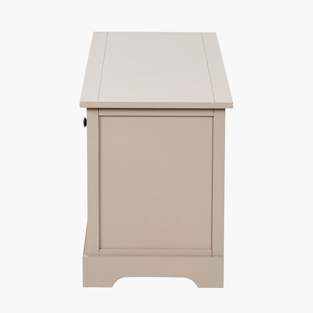Devonshire Putty Pine Wood 3 Drawer 3 Basket Unit