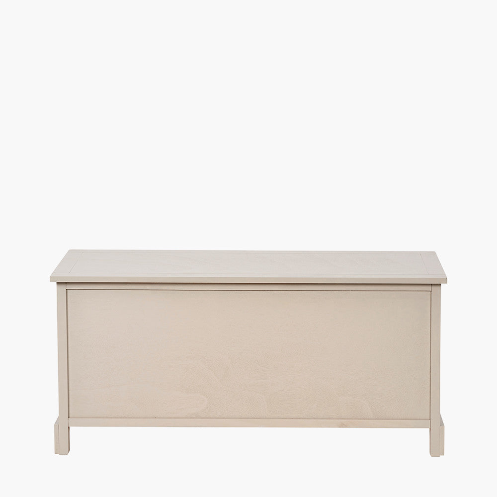 Devonshire Putty Pine Wood 3 Drawer 3 Basket Unit