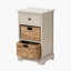 Devonshire Putty Pine Wood 1 Drawer 2 Basket Unit