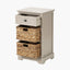 Devonshire Putty Pine Wood 1 Drawer 2 Basket Unit