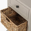 Devonshire Putty Pine Wood 1 Drawer 2 Basket Unit