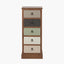 Loft Sage Multicoloured Pine Wood 5 Drawer Unit