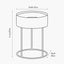 Hugo Dark Grey Wood Veneer and Black Metal Storage Table