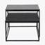 Mashiko S/2 Black Ash Veneer and Black Metal Coffee Tables
