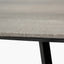 Ukiah Grey Oak Veneer and Black Metal Dining Table