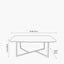 Ukiah Grey Oak Veneer and Black Metal Dining Table