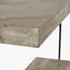 Jersey Concrete Effect Wood Veneer and Black Metal 5 Shelf Unit