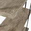 Jersey Concrete Effect Wood Veneer and Black Metal 5 Shelf Unit