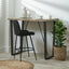 Marca Sand Wash Acacia Wood and Black Metal Bar Table