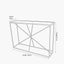 Roxy Glass and Black Metal Console Table