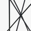 Roxy Glass and Black Metal Side Table