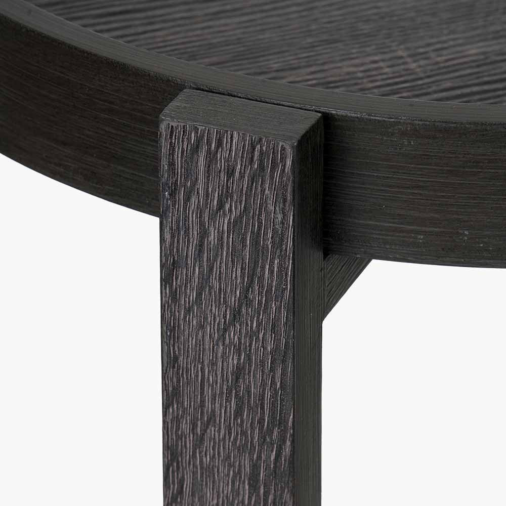 Marmara Dark Grey Oak Veneer Side Table