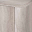 Ukiah Grey Oak Veneer and Black Metal Sideboard