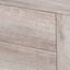 Ukiah Grey Oak Veneer and Black Metal Sideboard