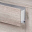 Ukiah Grey Oak Veneer and Black Metal Sideboard
