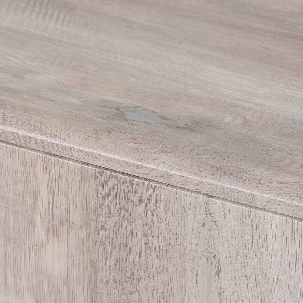 Ukiah Grey Oak Veneer and Black Metal Sideboard