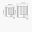 Atri S/2 White Marble Veneer and Black Metal Side Tables
