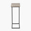Soho Concrete Effect and Black Metal Supper Side Table