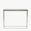 Elysee Mirrored Glass and Silver Metal Console Table