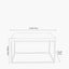 Madison Beige Granite and Burnished Gold Metal Square Coffee Table