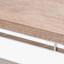 Evelyn Natural Antique Finish Mango Wood and Silver Metal Coffee Table