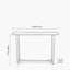 Hendrick White Marble and Black Metal Console Table