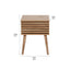 Larvik Natural Eucalyptus Wood 1 Drawer Unit
