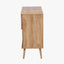 Larvik Natural Eucalyptus Wood 2 Door 2 Shelf Unit
