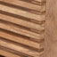 Larvik Natural Eucalyptus Wood 2 Door 2 Shelf Unit